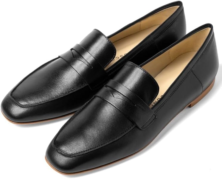 FABIO RUSCONI 38 ブラックレザー ローファー エナメル 保存袋付 FABIO